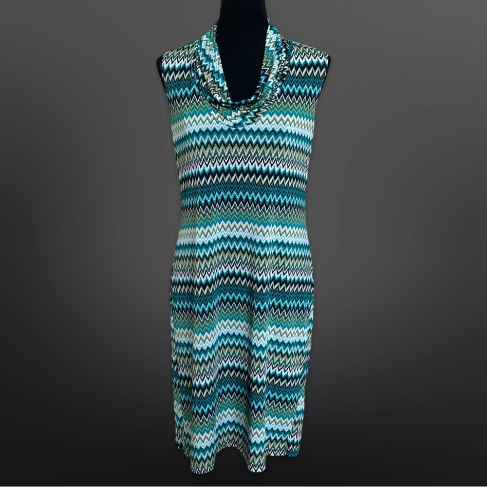 Tiana B. Cowl Neck Sleeveless Dress